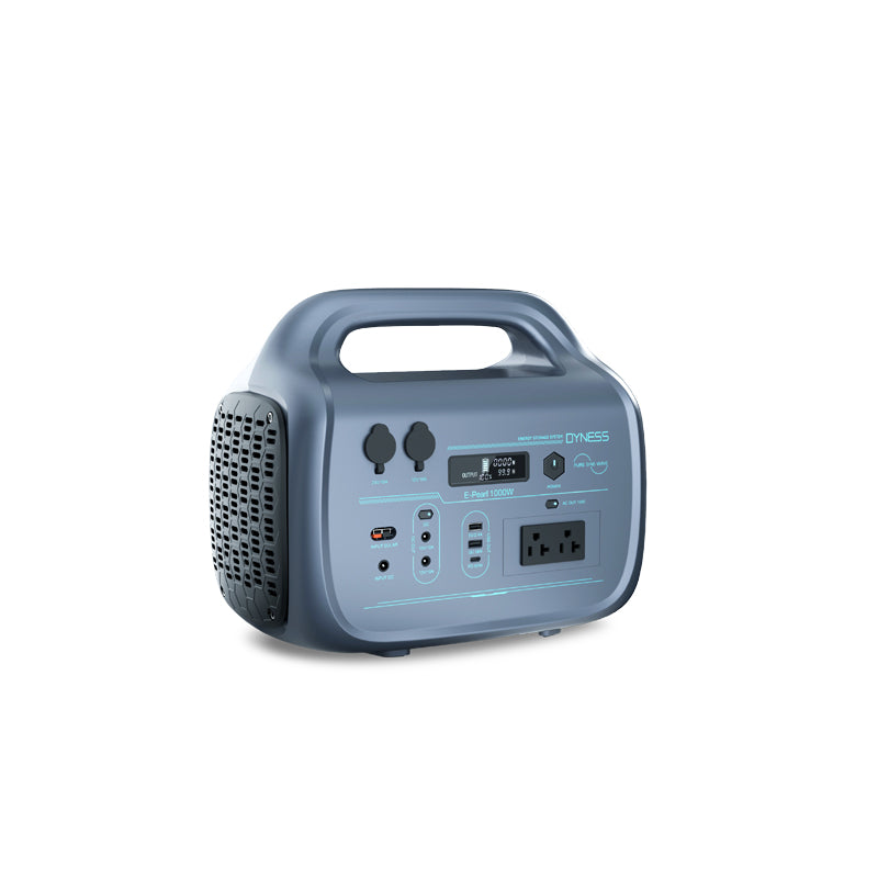 Portable Solar Power Energy Station E-Pearl 1000W - side view